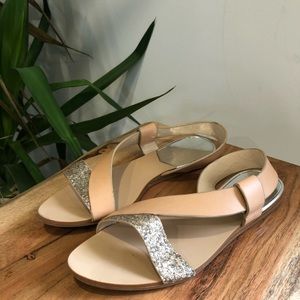 ZARA - Beige Flat Sandals